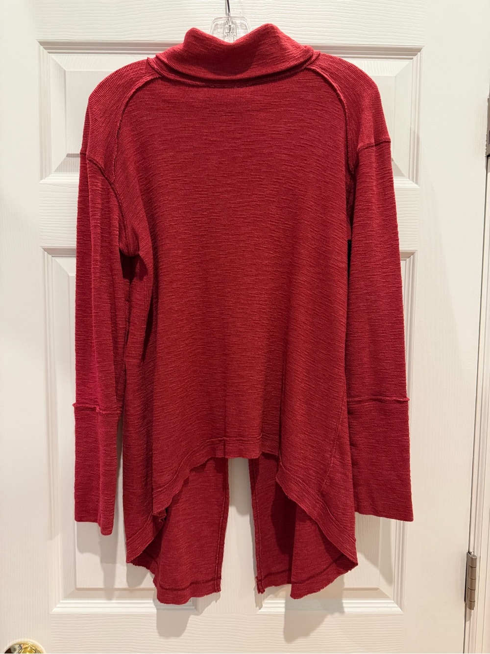 Free People We The Free Split Back Turtleneck Sweater, Size Large